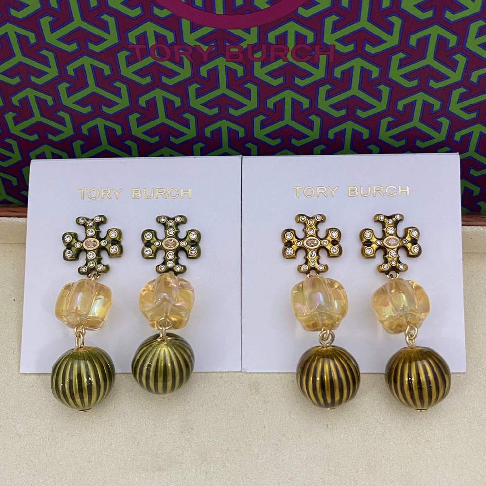 Tory Burch Pumpkin Letter Creative Retro Earrings